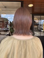 ヘア プロデュース キュオン(hair produce CUEON.)&nbsp;切りっぱなしボブ×ホワイトベージュ