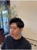 〈アダルティなショート〉アップバング*ツーブロック