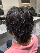 ビカムメンズヘアー 栄店(become men's hair)&nbsp;サーフカール/メンズウルフ/センターパート/名古屋/メンズ