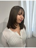 くびれヘア／アプリコットオレンジ／夏のヘアアレンジ/沖縄市