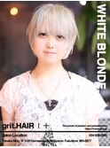 【grit.】ホワイトブリーチ/ショートレイヤー|郡山