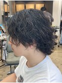 MEN’S HAIR/サーフカール/刈り上げセンターパート/船橋