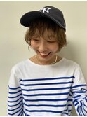 シースルーバング/フェザーバング/インナーカラー/韓国/韓国ヘア