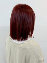 エトレ(etore)&nbsp;ブリーチなしダブルカラー/レッドカラー/ミディアムヘア