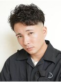 シャドウパーマ かきあげスタイル 無造作パーマ 高松