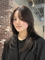 ノラ ヘアーサロン(NORA HAIR SALON) ブリーチなしオリーブカラーレイヤーカットハッシュカット