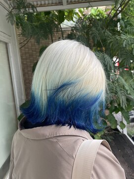 ラッシュヘアエン(Rush hair en) ブロンド/カラー/ブリーチ/倉敷/ワンホンヘア/レイヤーカット