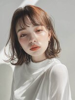 オンク 新宿(onk)&nbsp;黒髪/グレーベージュ/レイヤーロング/前髪パーマ[新宿駅]