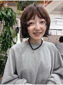ボブパーマ/顔周りカット/ニュアンスパーマ/ドライパーマ