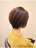 絶壁解消/小顔くびれショート/顔周りレイヤー/30代40代