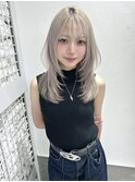 ミルクティーグレージュ×ハッシュレイヤー