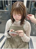 顔まわりレイヤー×透明感ブラウン