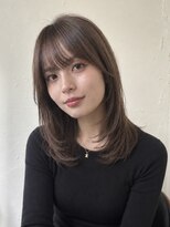 ベル 新宿(Belle)&nbsp;自然な抜け感垢抜けヘア/ミディアムレイヤー/顔まわりレイヤー