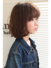 【lamp hair 】ピンクベージュ×アンティークボブ♪No.5