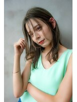 オースティン 門前仲町(AUSTIN)&nbsp;大人かわいい前髪セシルカットココアブラウンフリンジウェーブ