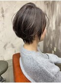 ハイライトショートボブ