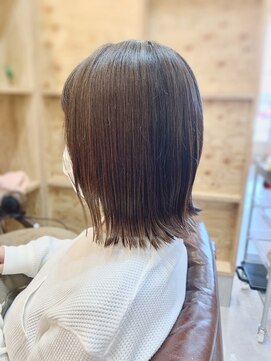 アドラーブル 長岡リップス旭岡店(adorable) 20代30代★エレガントなツヤ感ラベンダーアッシュ×大人ボブ