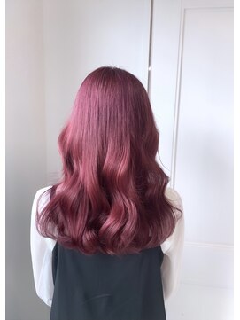 ヘアーアンドメイク サワ 上田本店(SAWA) 10代20代30代大人可愛い韓国風プリカール艶感ラベンダーピンク