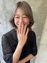 ガルボ ヘアー(garbo hair) #ハイトーン#ミルクティー#ボブ#可愛い