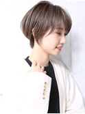 大人可愛い小顔ショコラアッシュ横顔美人くびれショートA2