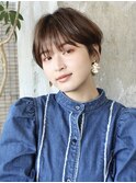マッシュショート/白髪ぼかしベージュ/表参道/30代40代50代