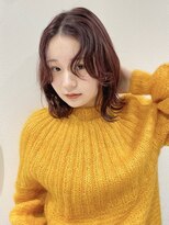 ラミエバイメルト 下北沢(lamie by melt)&nbsp;毛利/ブリーチなしカラー チェリーレッドブラウン カシスピンク