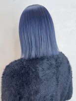 アルバム 銀座(ALBUM GINZA)&nbsp;ブルーボブ_グレージュカラーボブウルフココアベージュ_ba419682