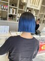 アース コアフュールボーテ 上尾店(EARTH coiffure beaute)&nbsp;色落ちはペールブルーに◎2度もカラーが楽しめます♪