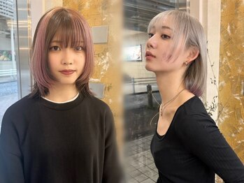 エレン(E L E N)の写真/アンニュイな透明感で魅せる外国人風カラーならお任せ!赤みを打ち消すアッシュ系やマット系で抜け感を演出!