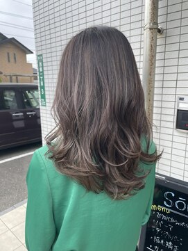 スーリール 伊都店(Sourire) ハイライト×ラベンダーアッシュ