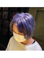 ジルバイジゼル(JILL by GiseL)&nbsp;中世ウルフ/メンズウルフ/ハイトーン/ダブルカラー/ホワイト