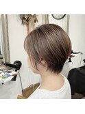 すっきりショートヘア..~**.