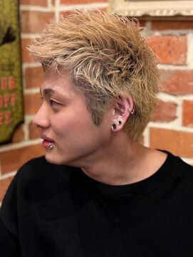 ヒロギンザバーバーショップ 神楽坂店(HIRO GINZA BARBER SHOP) ハイトーンスパイキーショート