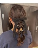 お呼ばれアレンジ/結婚式ヘアセット【toe松山】