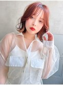 Aimee 町田　ピンクブラウン×外ハネボブ