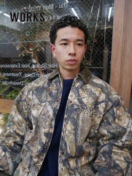 ワークス ヘアデザイン(WORKS HAIR DESIGN) メンズショートスパイラルパーマ