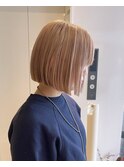 【 2回ブリーチ】まろやかベージュカラー
