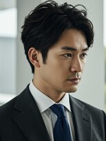 フイ 横浜センター北店(Hui)&nbsp;フェザーパーマ/グレーブルーカラー/刈り上げショートパンク