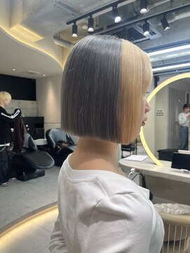 ロンドルピナス 小倉(Lond Lupinus) ブルーブラック/ワイドバング/美髪のススメ/外ハネボブ/北九州/