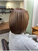 艶髪ボブ×ミディアム×高濃度髪質改善トリートメント【広島】