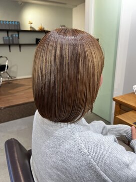 アンクル(ancre) 艶髪ボブ×ミディアム×高濃度髪質改善トリートメント【広島】