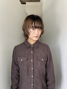 カートバイハイジ(Kurt by Heidi) ボブウルフ×デザインカラー