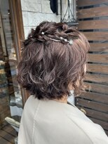アッピアス 大和(Appias)&nbsp;ヘアアレンジ_パーマヘア＿ハーフアップ