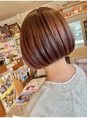 ハイトーン×シンプルボブ♪♪