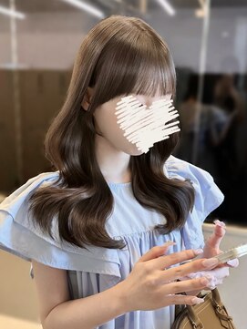 フォンズ(FONS) 上品韓国ヘアラベンダーグレージュ