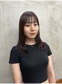 ブラウンレッド 暖色カラー 顔まわりレイヤー