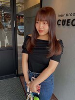 ヘア プロデュース キュオン(hair produce CUEON.)&nbsp;ブラウン系カラー/顔まわりレイヤー