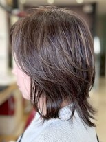 ヘアークリアー 春日部&nbsp;ミセス おしゃれな大人のモノトーンハイライト×ウルフスタイル