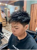 サーフカール/スパイキーショート/ブルーブラック/柏<理容室>