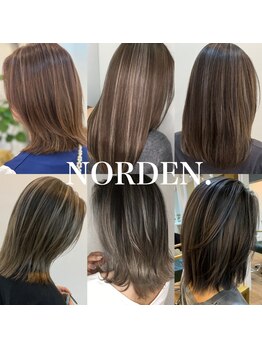 ノーデン(NORDEN.)の写真/あなたの“なりたい”に寄り添い、毎日が輝く特別な色を創る美容師がここにいます!